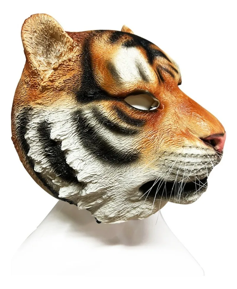 성인 무서운 호랑이 할로윈 동물 라텍스 마스크