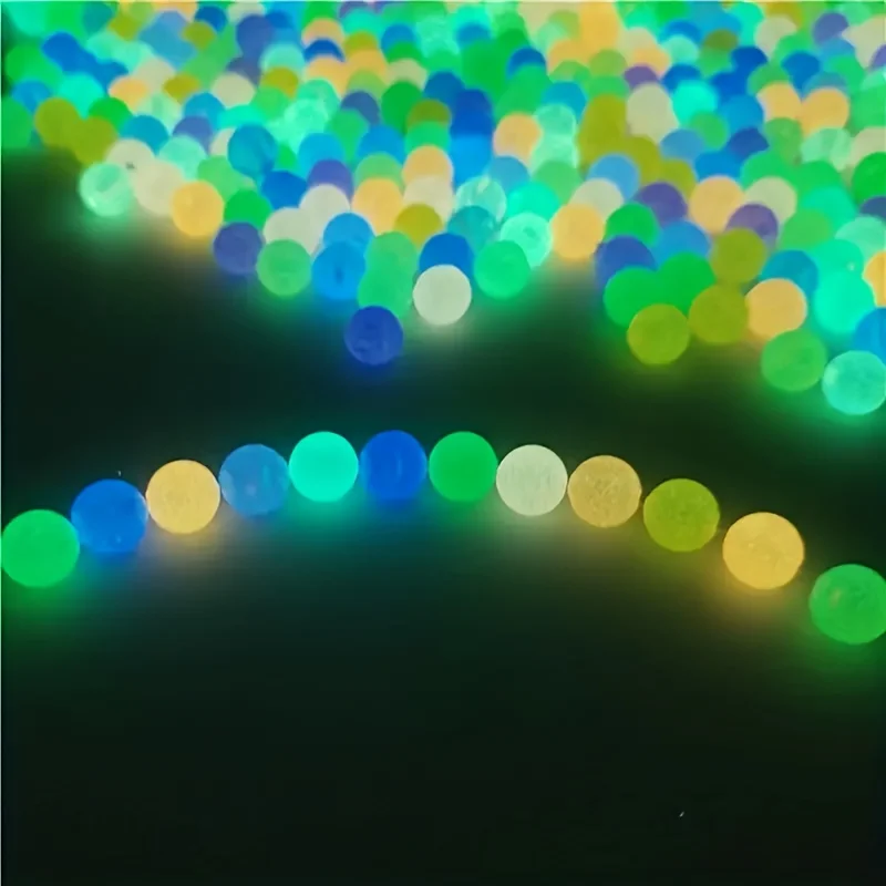 1000pcs 6mm Glow-in-the-Dark Multicolor Loose Acrylic Beads for DIY Bracelets, Necklaces, Pendants, Christmas Ornaments Making - view 6