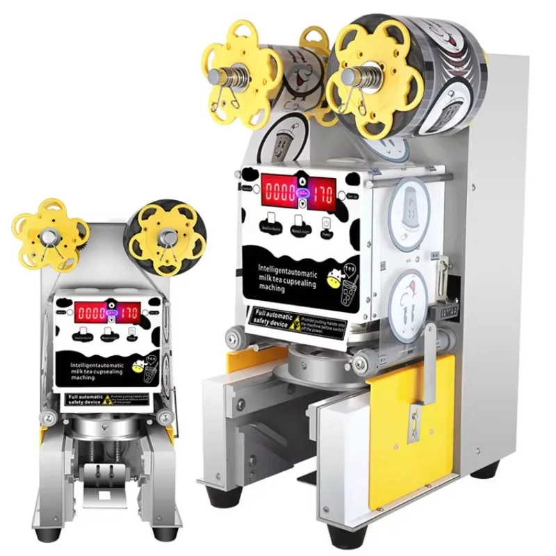 NEW Intelligent Cup Sealing Machine Heat Sealing New Automatic/Manual Leak-proof Self-diagnosis Plastic Construction