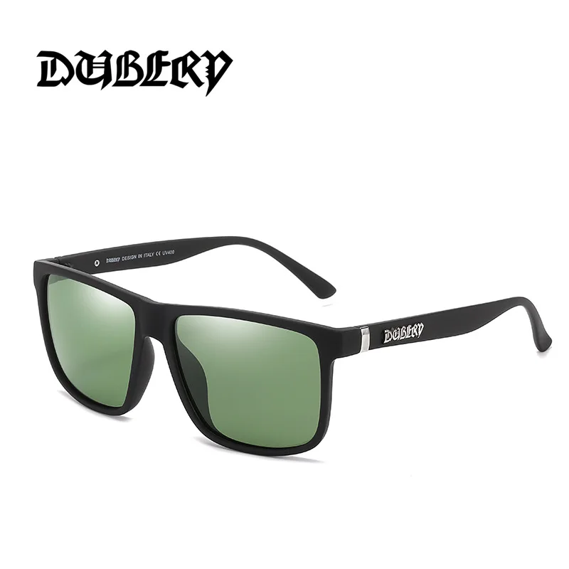 DUBERY 2025 Square Fashion Polarized Sunglasses UV400 Protection Men Women Retro Classic Driving Outdoor 8 Colors Gothic Style