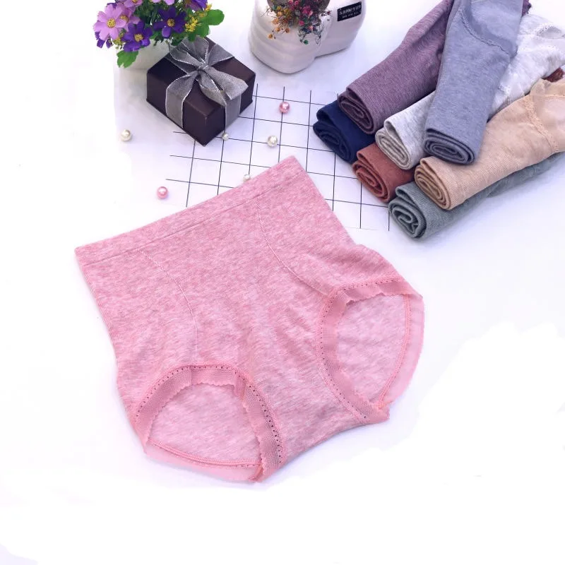 Organic Cotton Panties Sculpting Briefs Plus Size Seamless Underwear Tummy Control Fit Alluring Lace Trim Breathtaking Comfort