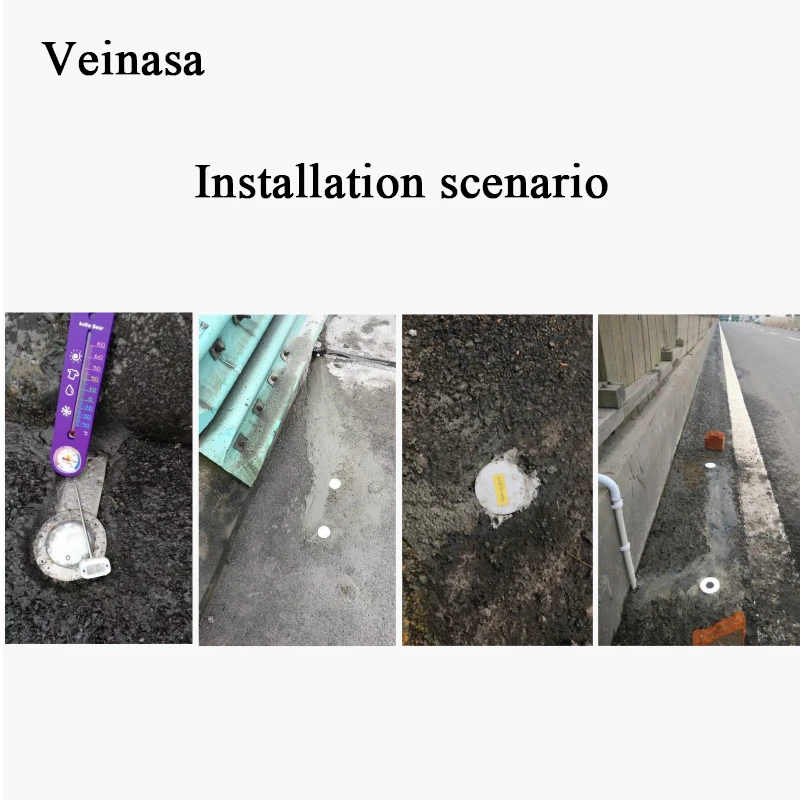 2026 New Veinasa DSC3015L Soil Thermometer with Temperature & Moisture Detection for Road Condition Monitoring