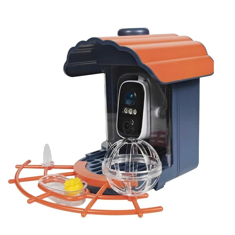 Remote feeder, outdoor solar energy automatic feeder with camera, bird pet smart bird feeder