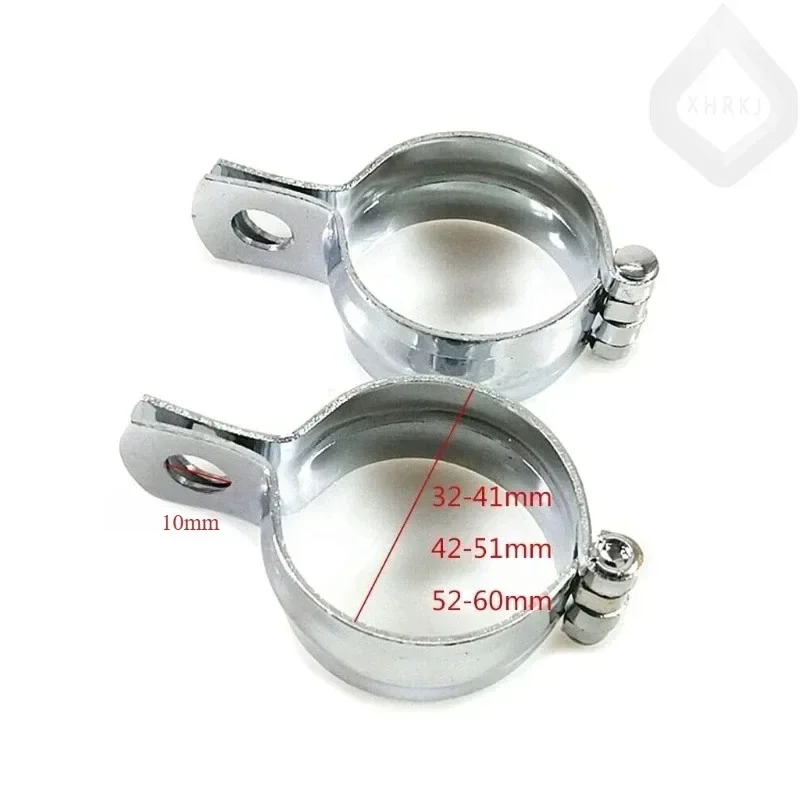 360 Adjustable Aluminum Handlebar Easy Installation No Drilling for Spotlight Motorcycle Light Mount Bracket Clamp