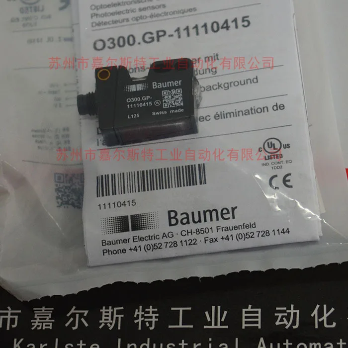 

2025 [Новый оригинал] O300.GP-111110415 Фотоэлектрический датчик Baomeng BAUMER Подлинная точечная сделка