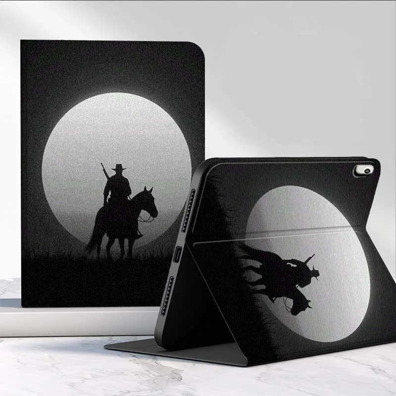 

Black Horse Pattern For Huawei MediaPad MatePad Pro Air 12 X T5 T10S M6 M5 C5e SE 11 11.5 10.4 Inch Tablet Case