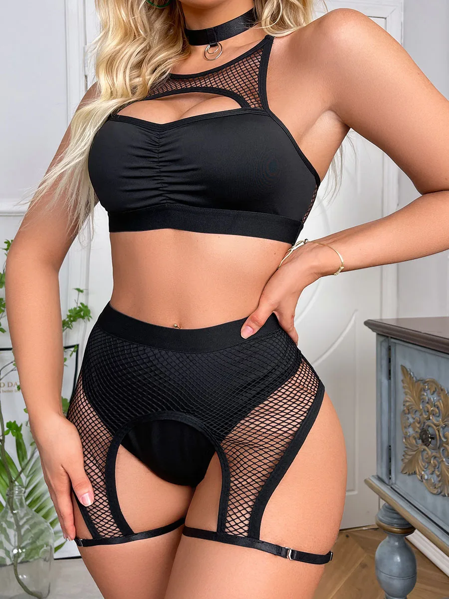 Exotic Pole Dancing Set Women Nightclub Bikini Carnival Rave Festival Clothing Shorts Stage Show Sexy Outfit Costume Top