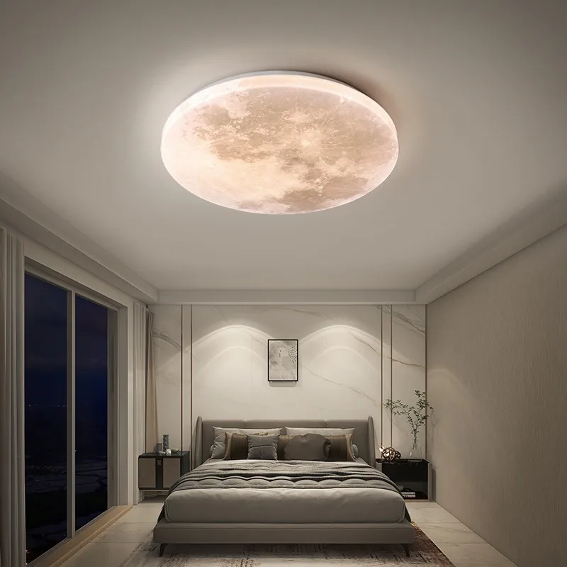 Cross border LED ceiling lights, creative circular design for bedroom corridors, cloakroom balconies, moon ceiling lights wholes