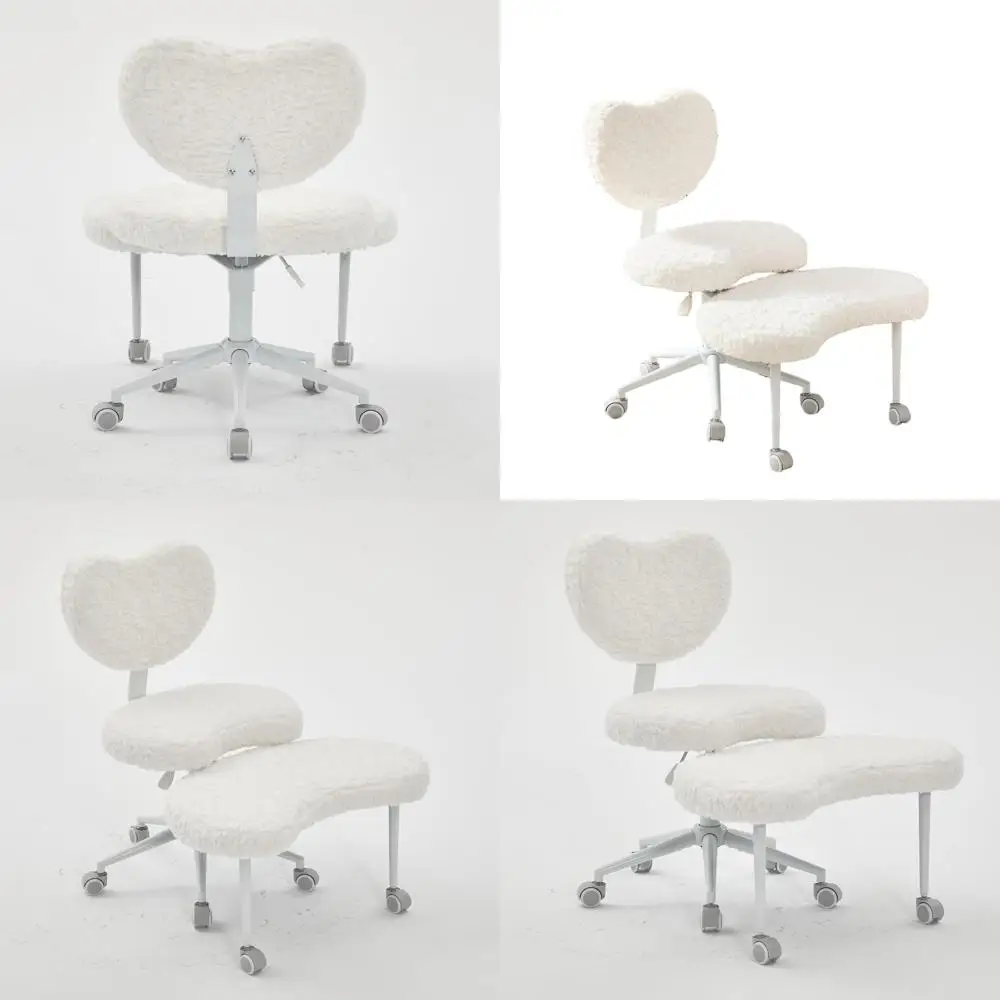 

Стул для медитации на колесиках, с сиденьем для сидения со скрещенными ногами, эргономичная поддержка для людей, которые сидят с раздвинутыми ногами, бежевый