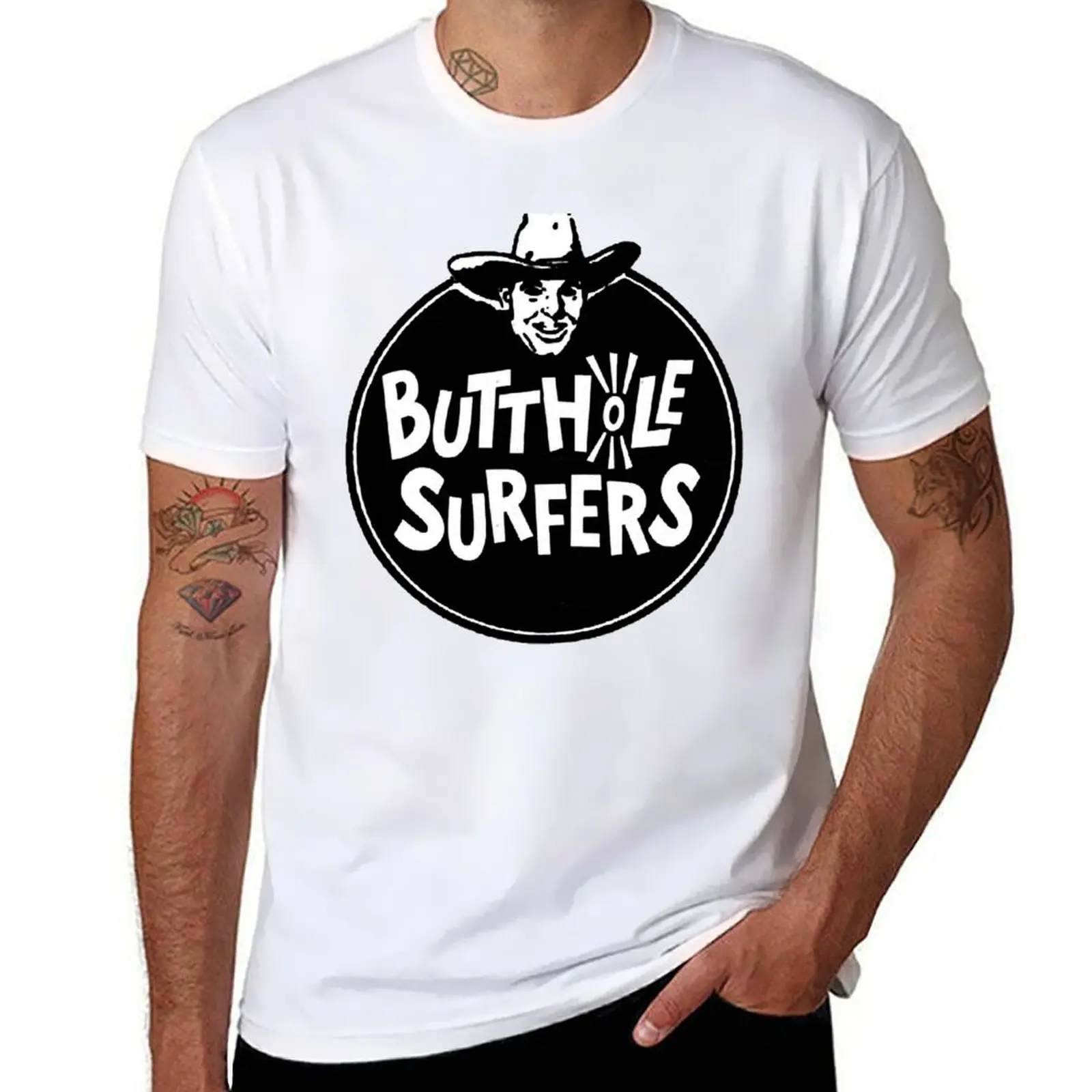 

butthole surfers T-Shirt t shirt personalised black cotton t-shirt plain for man package T-Shirt