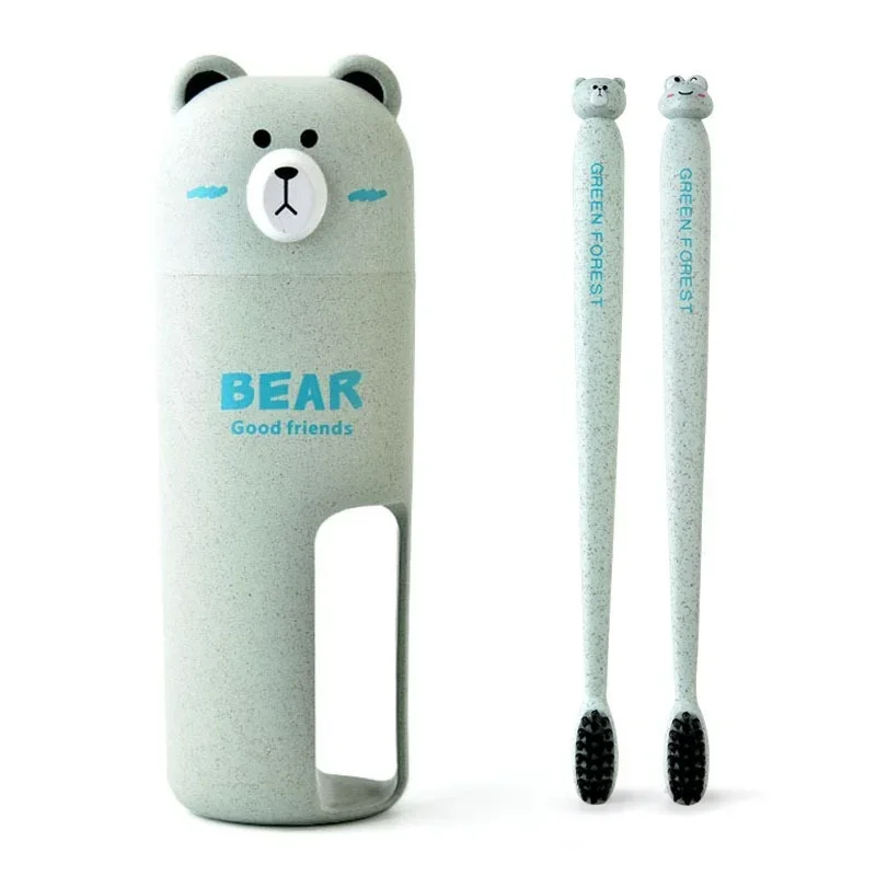 Portable Travel Set toothbrush Cup Storage Box Home Bear Organizer Toothpaste Tooth Brush Towel Wash Gargle Cup