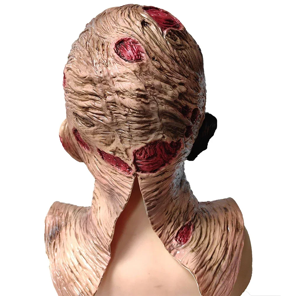 Máscaras de terror de Halloween para adultos, máscara de vampiro monstruo zombi, disfraz de látex, casco de cabeza completa para fiesta de carnaval, utilería de Casa Encantada