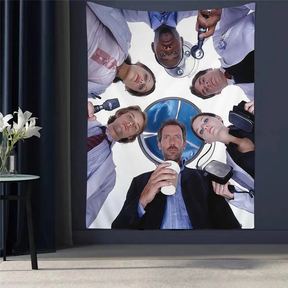 

Medical Drama House MD TV Show Tapestry Wall Hanging Cheap Hippie Wall Hanging Bohemian Wall Tapestry Mandala Wall Hanging Sheet