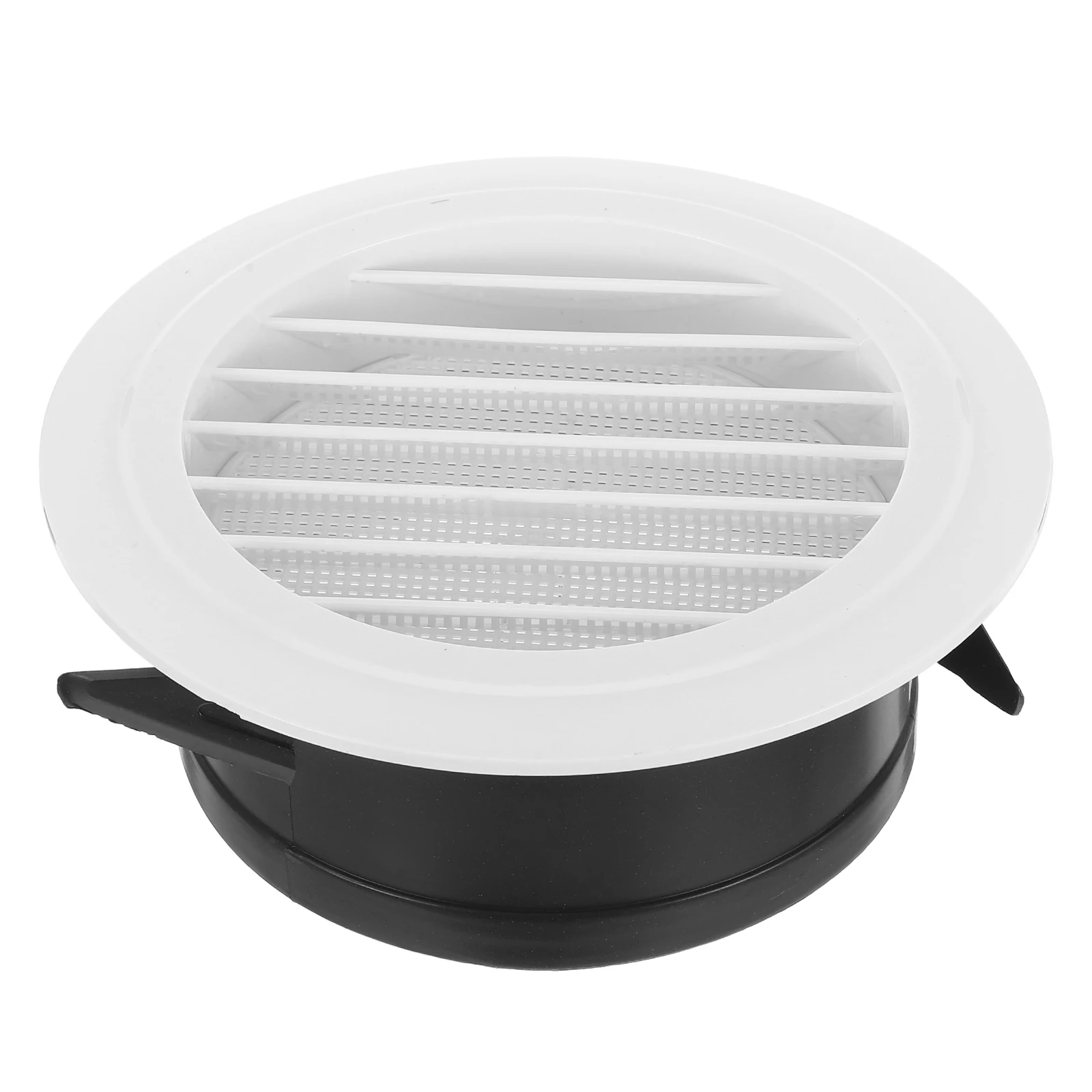 

Round Air Vent Cover 150Mm Builtin Screen Louvered Design Insect Prevention Easy Installation Bathroom Kitchen Soffit Hvac