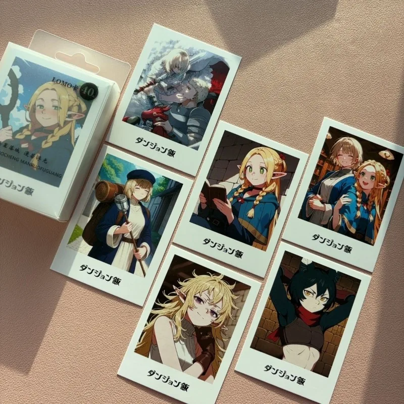 Delicious in Dungeon Marcille Chilchuck Exquisite hochauflösende Postkarte mit hohem Farbwert, Animations-Cartoon-Grußkarte als Geschenk – Detail 5