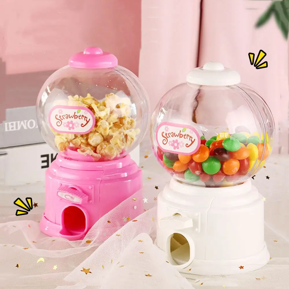 Mini Children Kids Toy Christmas Home Decoration Coin Bank Candy Machine Candy Dispenser Money Saving Box Birthday Gift