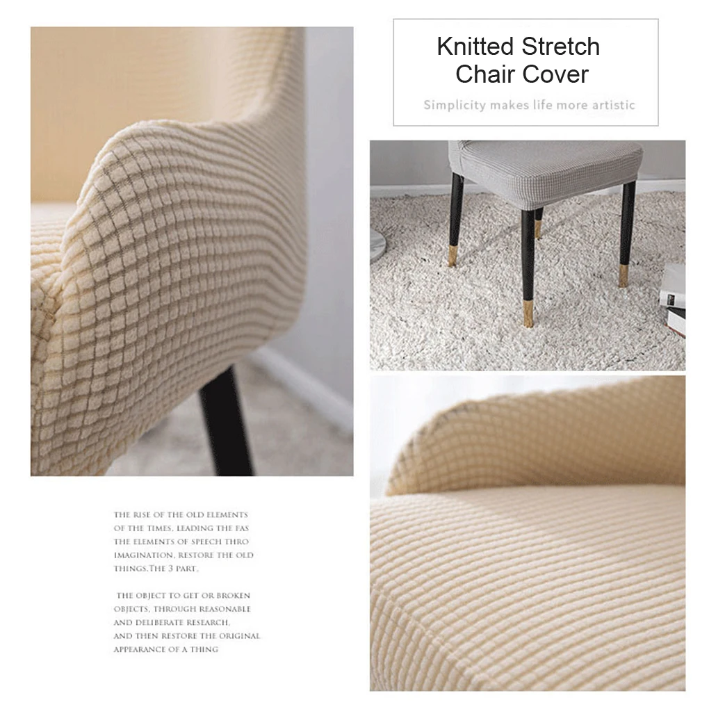 4piece Elastic Belt Chair Cover For Tightly Fit And Exquisite Craft No Loose Thread Cover Polar