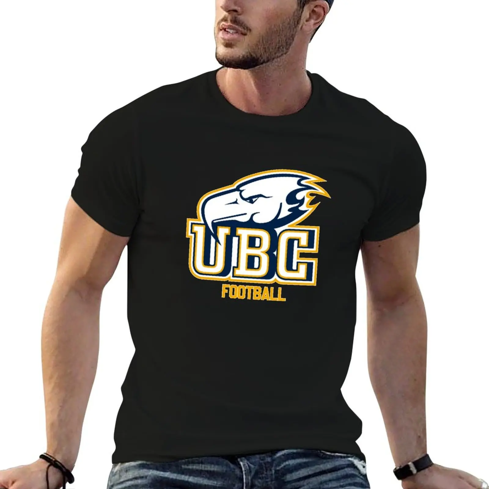 UBC Thunderbirds كرة القدم تي شيرت تي شيرت مصمم مضحك تي شيرت قطن تي شيرت قطن 100% تي شيرت