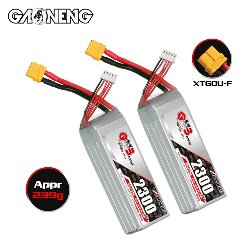 Upgraded GNB 4S 14.8V 2300mAh 50C/100C LiPo Battery For Volantexrc RC Boat AirPlane Aerial Photography Model 14.8V Battery