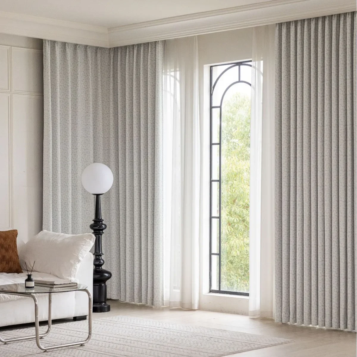 جديد الستائر الفرنسية الجديدة سميكة مظللة بالكامل الشنيل الجاكار الحديثة بسيطة غرفة المعيشة غرفة نوم شرفة الستائر #4