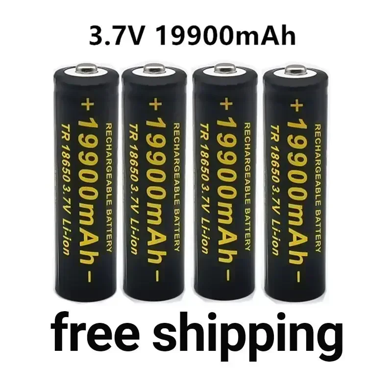 New 18650 Li-Ion Battery 19900mah Rechargeable Battery 3.7V for LED Flashlight Flashlight or Electronic Devices Batteria