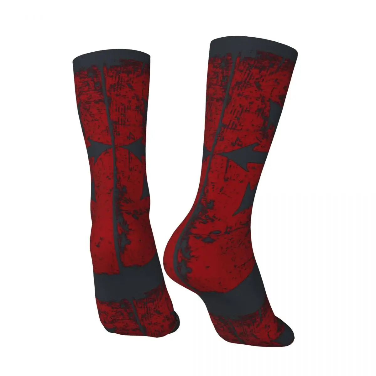 Crazy compression Chaos Red Sock  Men Hip Hop Ork waaagh Seamless Pattern Printed Boys Crew Sock official-website tops fugees