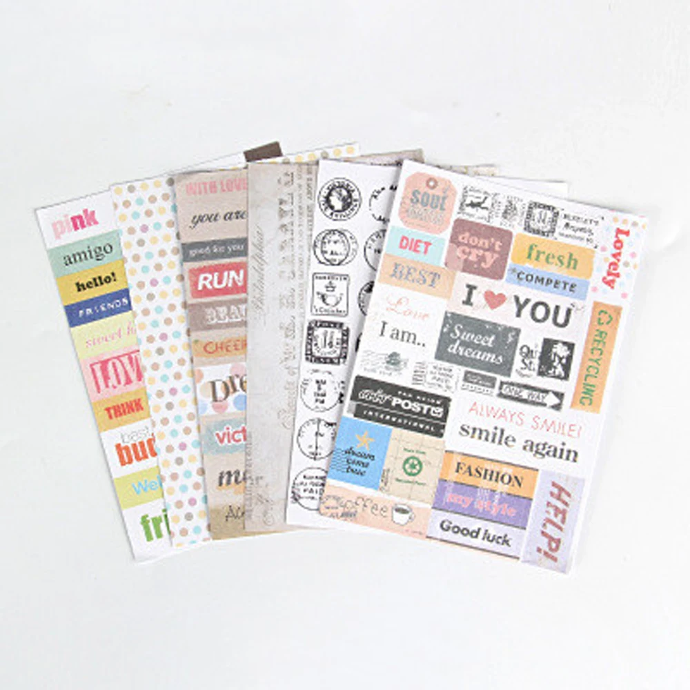 Kawaii Retro Planner Label Sticker Album Stick Scrapbooking Leuke Stickers Cartoon Sticker Decoratieve Stickers Dagboek Sticker