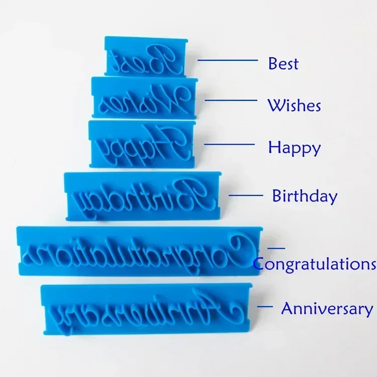 1 Set Cake Baking Molds Alphabet Letter Words Cookie Press Stamp Embosser Cutter Fondant Mould Cake Decorating Tools