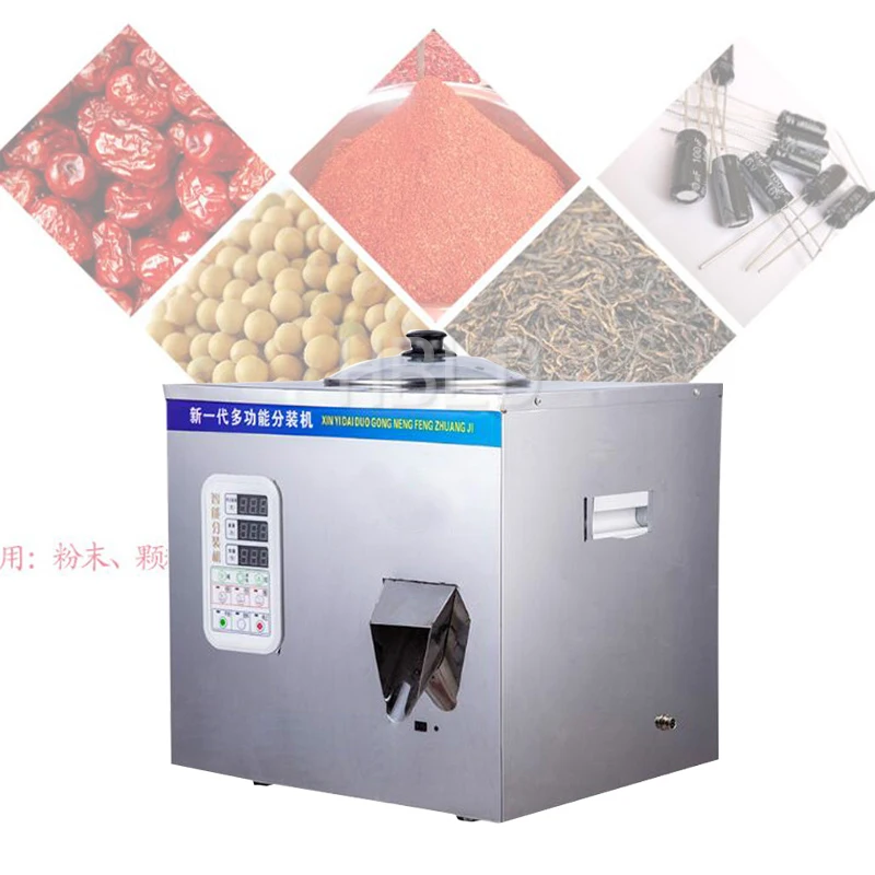 Small Bag Spice Coffee Fully Automatic Particle Filling Machine, Commercial Peanut Screw Packaging Machine