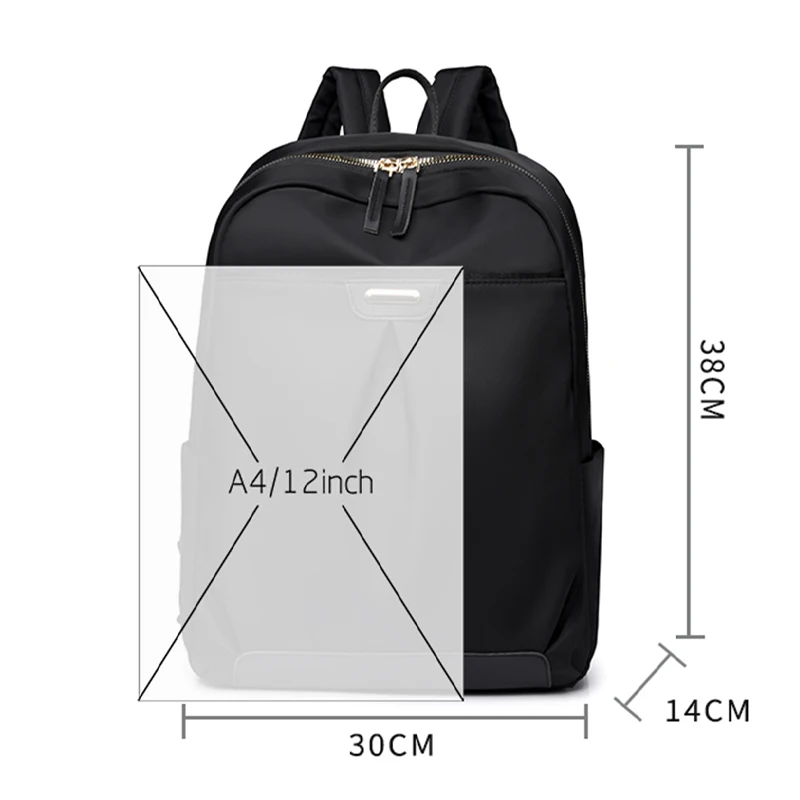 Fashion Rucksack Women High Quality Waterproof Nylon Backpack Purse Large Capacity School Bag Big Bagpack for Girls Shoulder Bag