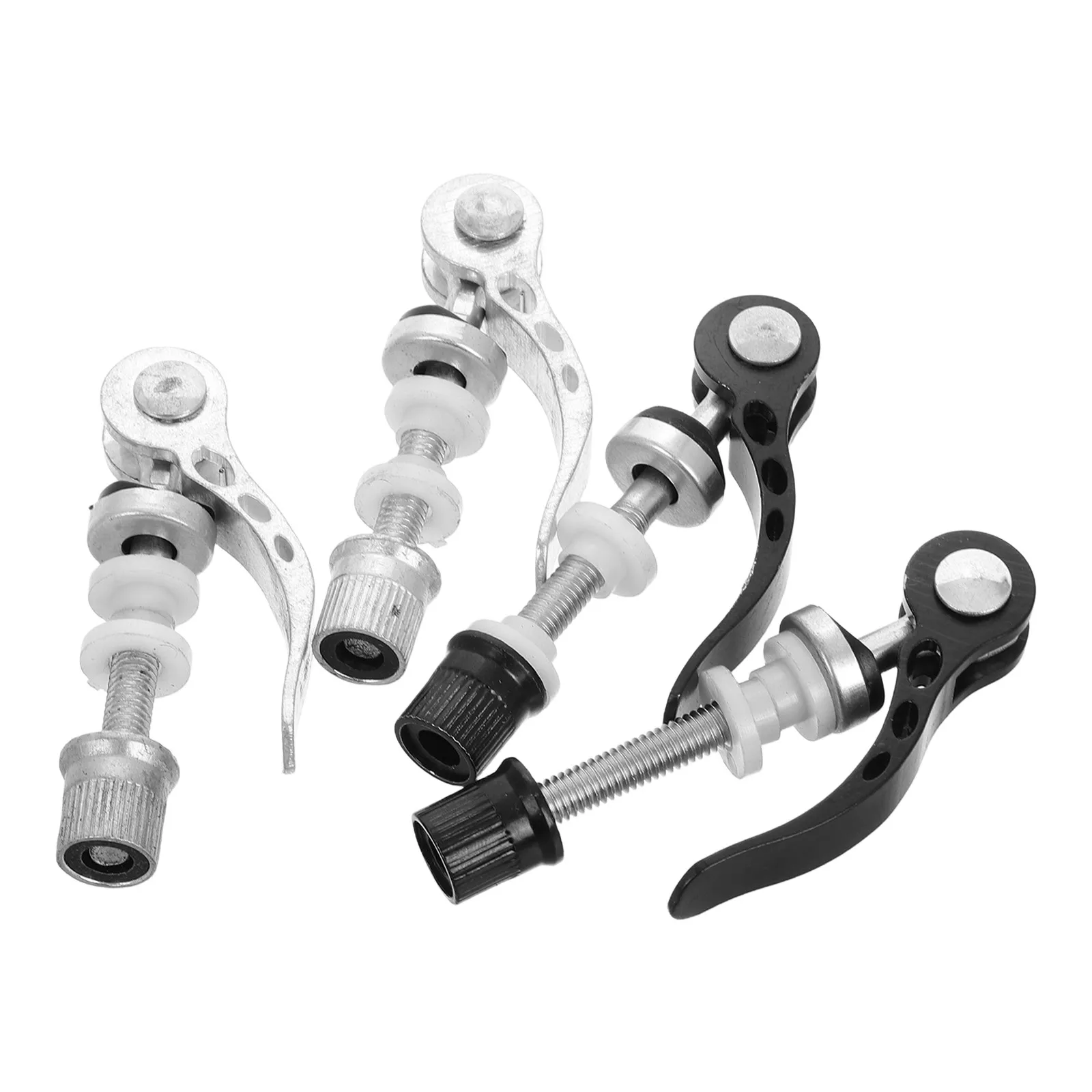 

4Pcs Quick Release Bike Seat Post Clamps Aluminum Alloy Lightweight Mountan Road Cycling Quick Release Lever Seat Clamp Bicycle