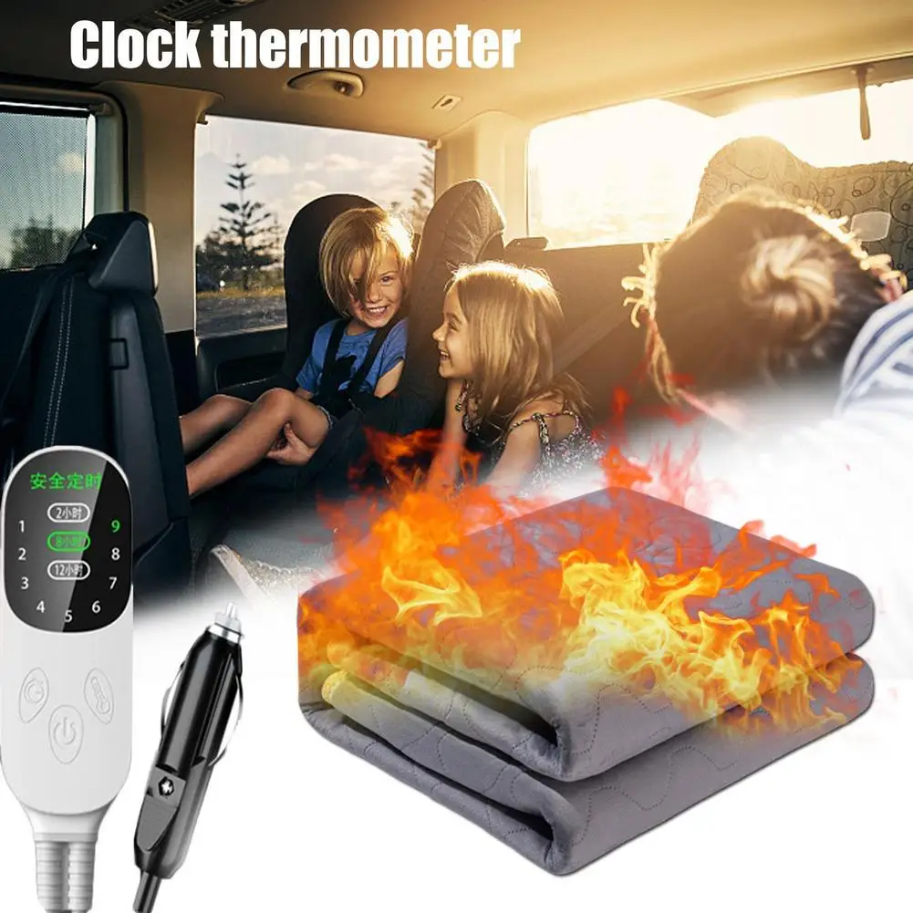 

Car Electric Blanket For Outdoor Camping Blanket 12v Low-voltage DC Safety Mattress In Car Winter Warm Home Bedroom
