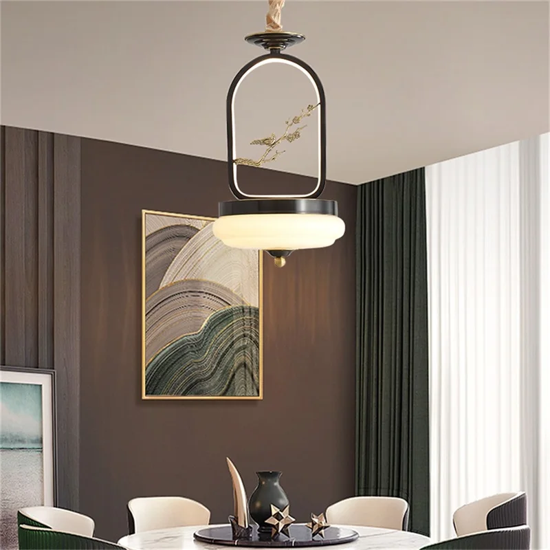 Ruin-Criativo Moderno LED Luz Pingente, Luminárias de bronze, Pingente Decorativo para Casa Escadas Sala de Jantar, Novo