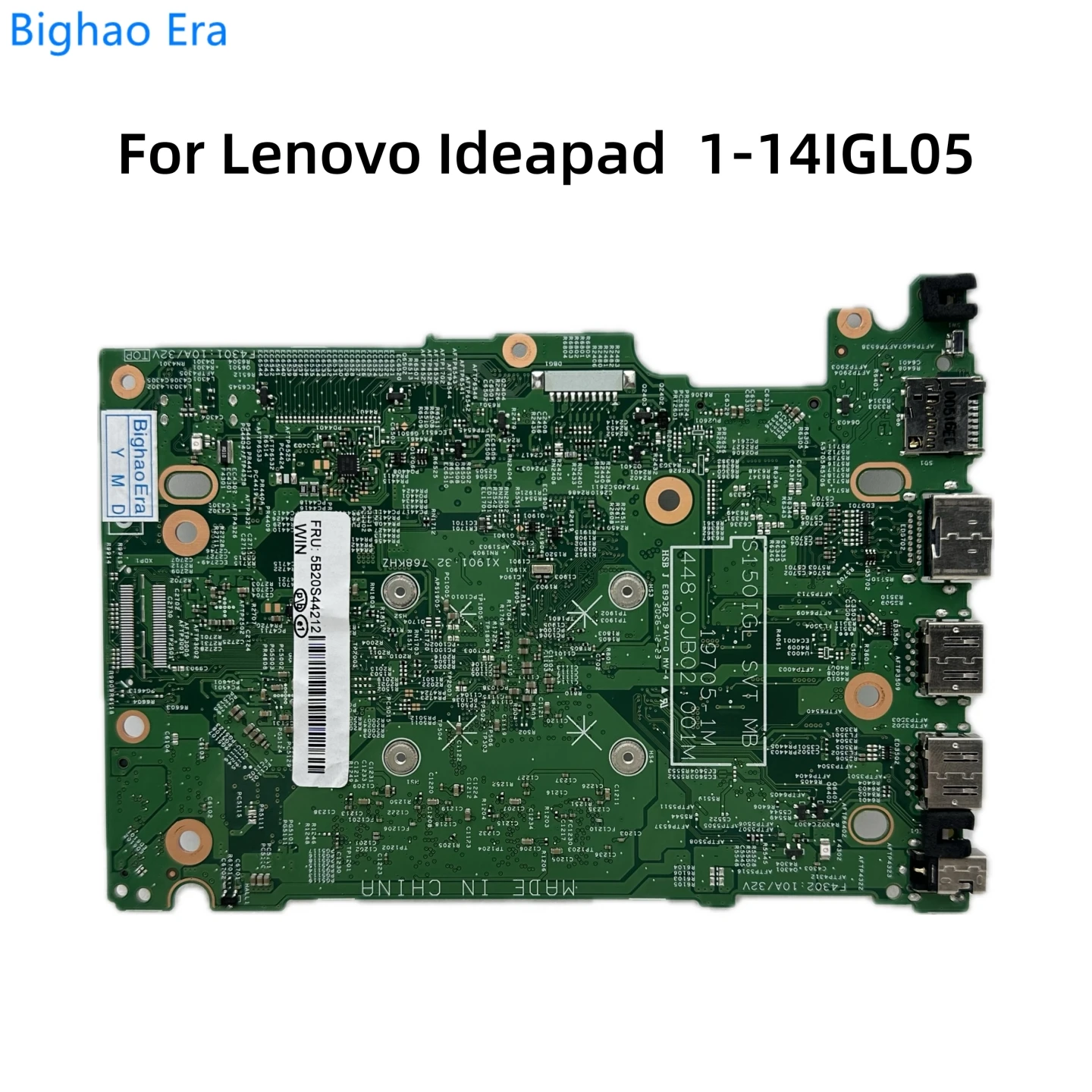 19705-1M For Lenovo Ideapad 1-14IGL05 Laptop Motherboard With N4020 N5030 CPU 4GB-RAM 448.0JB02.001M 5B20S44212 5B20S44214