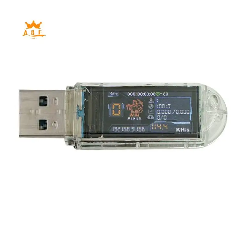 A08E-USB Nerdminer 112KH/S Solo Lottery Miner BTC Miner Color Display Bitcoin Mini Miner Asic Mining For Home Office