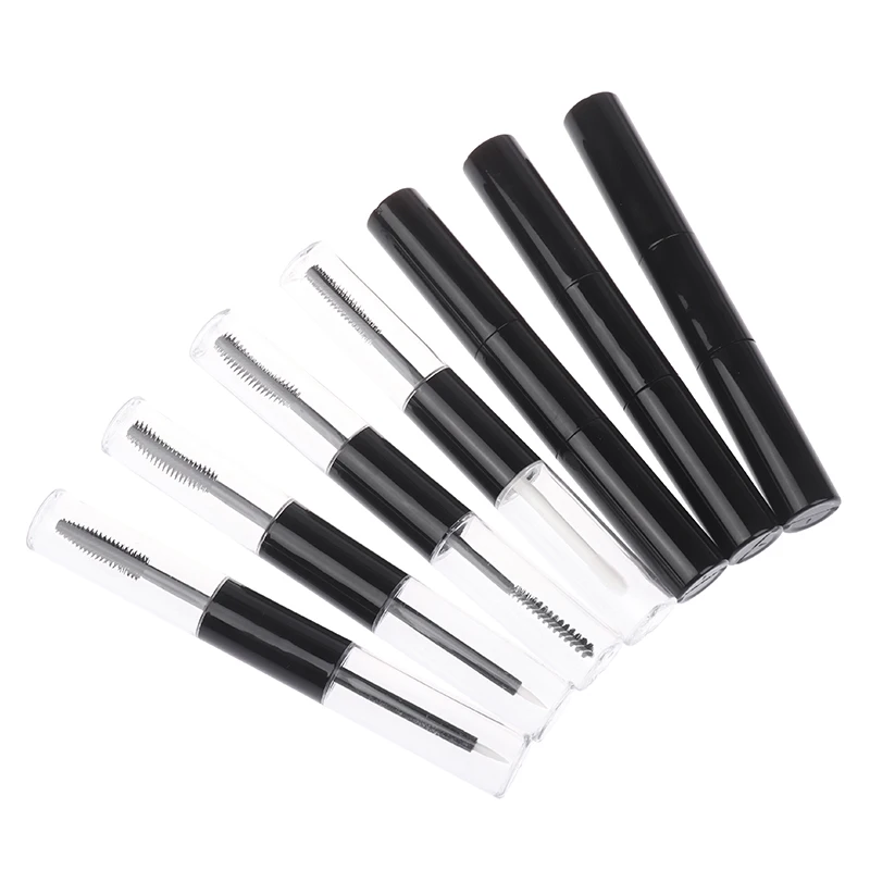 Doppelseitige leere Mascara Tube Eyeliner Lipgloss Tubes mit Zauberstab Applikator Wimperncreme Behälter Kunststoff Lippenstift Lippenbalsam