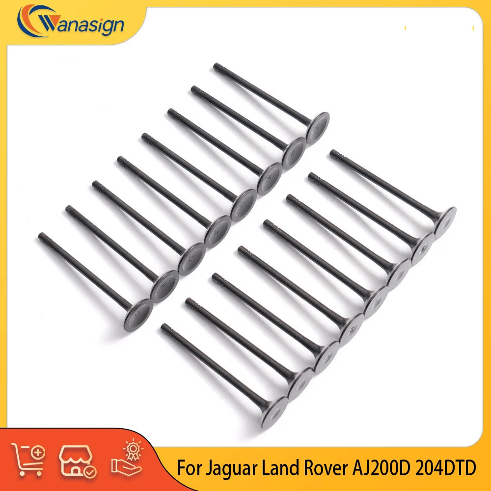 

Engine Part Exhaust Intake Valve Set Fit 2.0 L Diesel AJ200 204DTA 204DTD For Jaguar Land Rover DISCOVERY EVOQUE 2.0L LR073780
