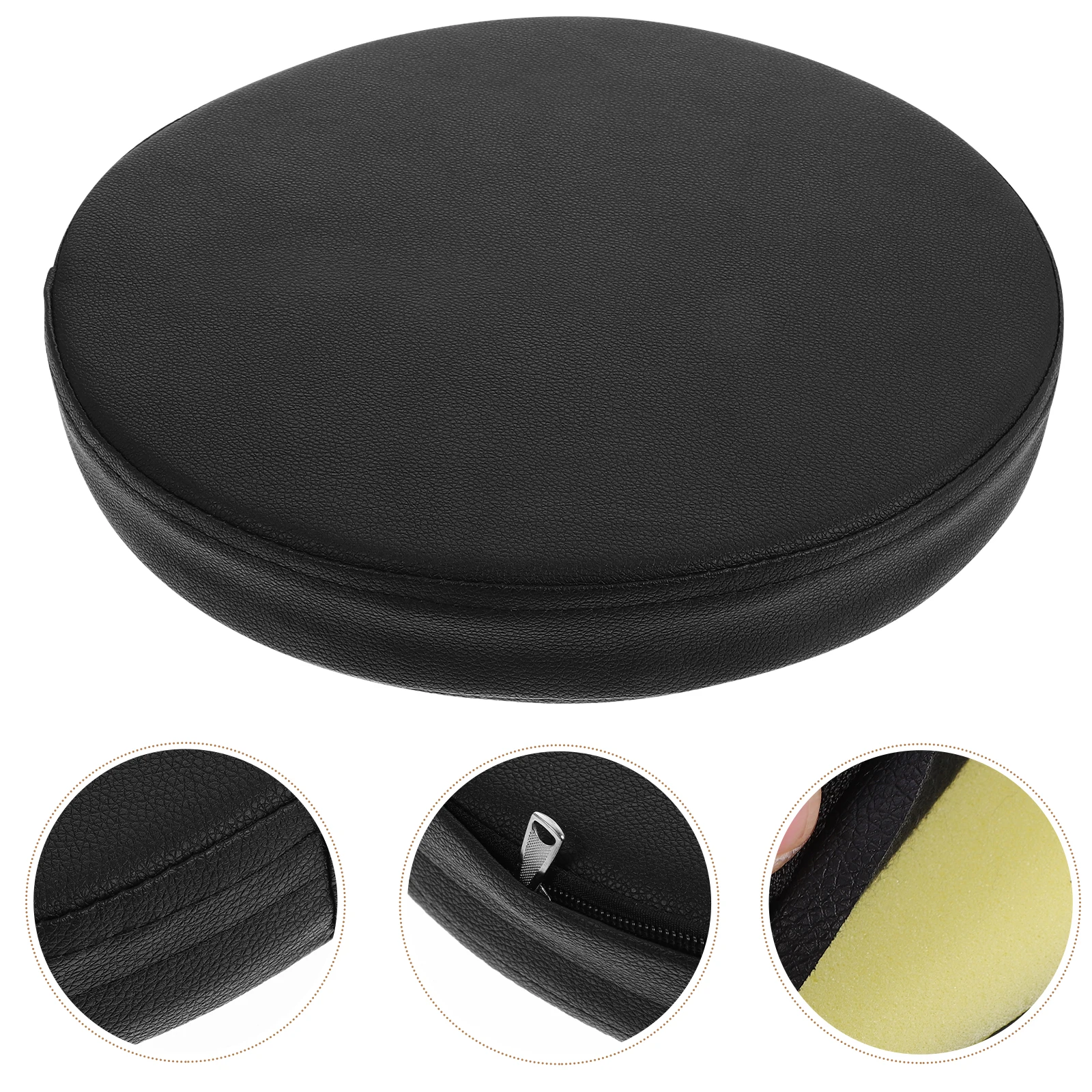 

Round Leather Seat Pad Meditation Cushion Yoga Mat Outdoor Wicker Chair Cushion Garden Cushions Breathable Memory Foam Pads