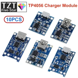 10pcs 5V 1A 18650 TP4056 Lithium Battery Charger Module Charging Board With Protection Dual Functions 1A Li-ion