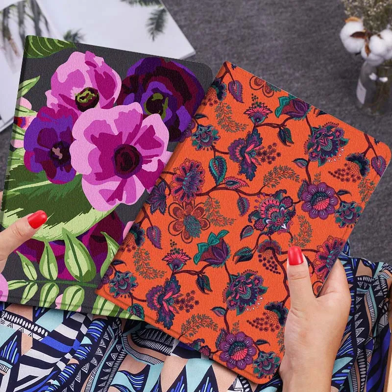 

Vibrant Floral Pattern Design Gift Tablet Case For Huawei Honor MatePad MediaPad Air 5 6 7 11 V6 V7 V8 V9 X9 X8 T10 T10s C5e T5