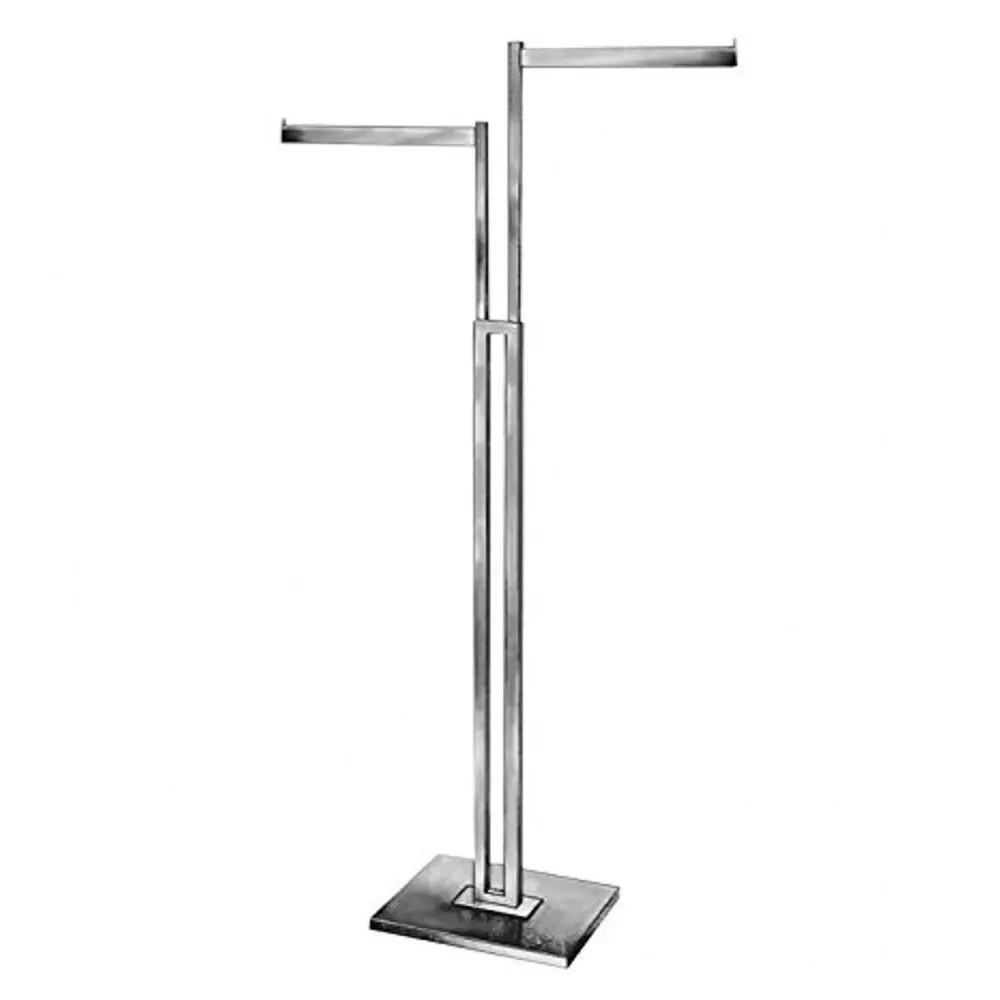 

16 Chrome Straight Arm 2-Way Garment Rack for Regular Tube
