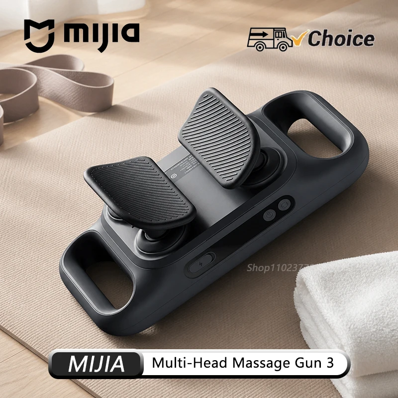 NEW MIJIA Multi-Head Massage Gun 3 Fixed & Variable Frequency Dual Modes 3 Speeds Smart Gear Memory 800-2000RPM 25kg Thrust CN