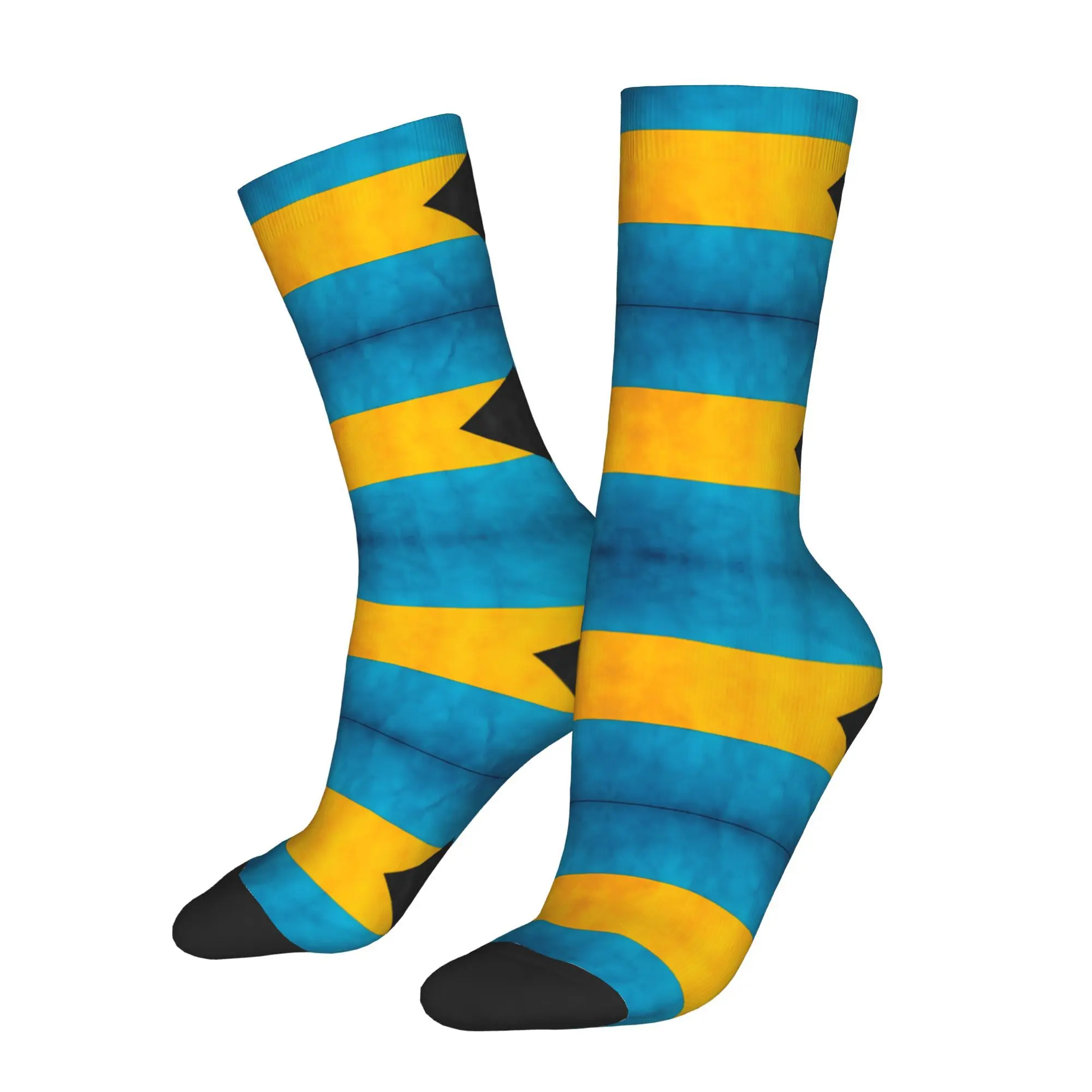 

National Flag Of The Bahamas Unisex Winter Socks Happy Socks Street Style Crazy Sock