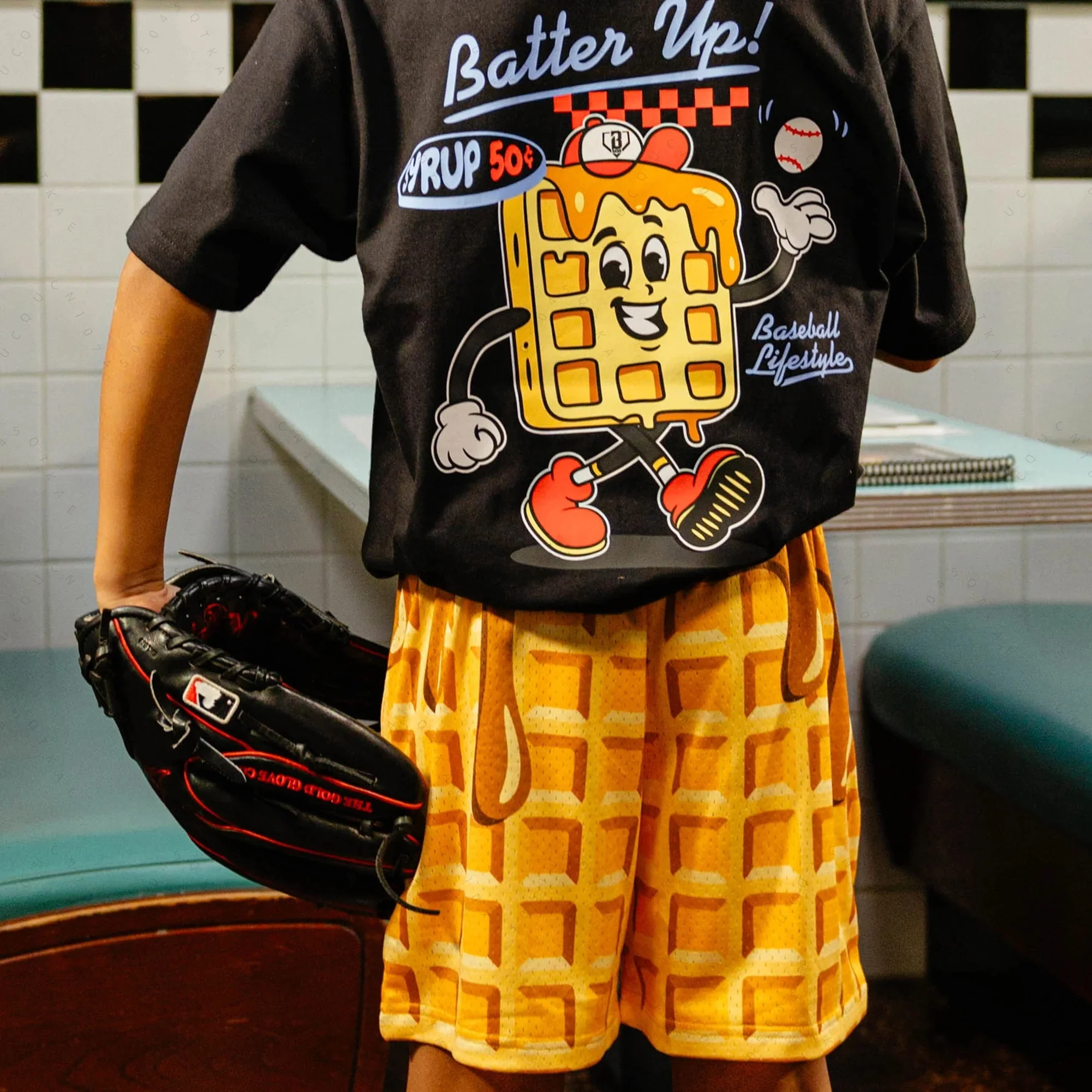 

Новинка 2026: Мужские, женские, детские и подростковые бейсбольные шорты и футболки для мотоциклистов в стиле лайфстайл, оверсайз, быстросохнущие, для игры в бейсбол (серия 101 Batter Up)