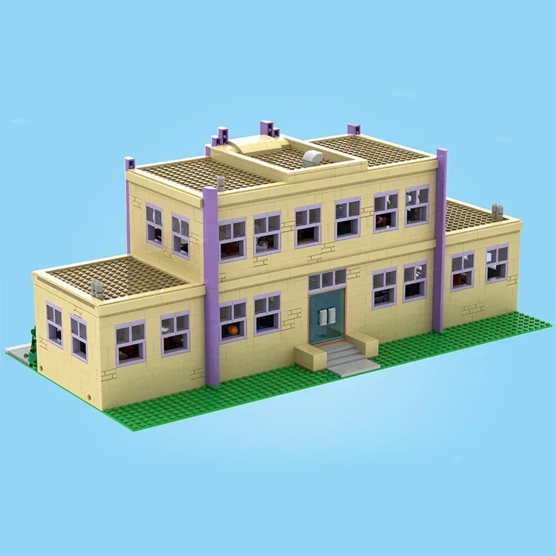 Modèle de film populaire Moc briques de construction Springfield Architecture modèle technologie bloc modulaire jouet bricolage ensemble assemblage noël