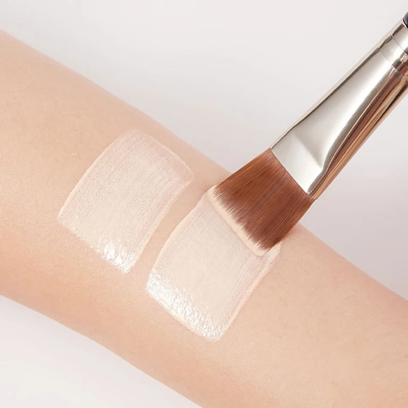 1 brocha profesional con mango de madera para base, crema, corrector, brocha de maquillaje, máscara Facial suave, brocha de barro, herramientas cosméticas