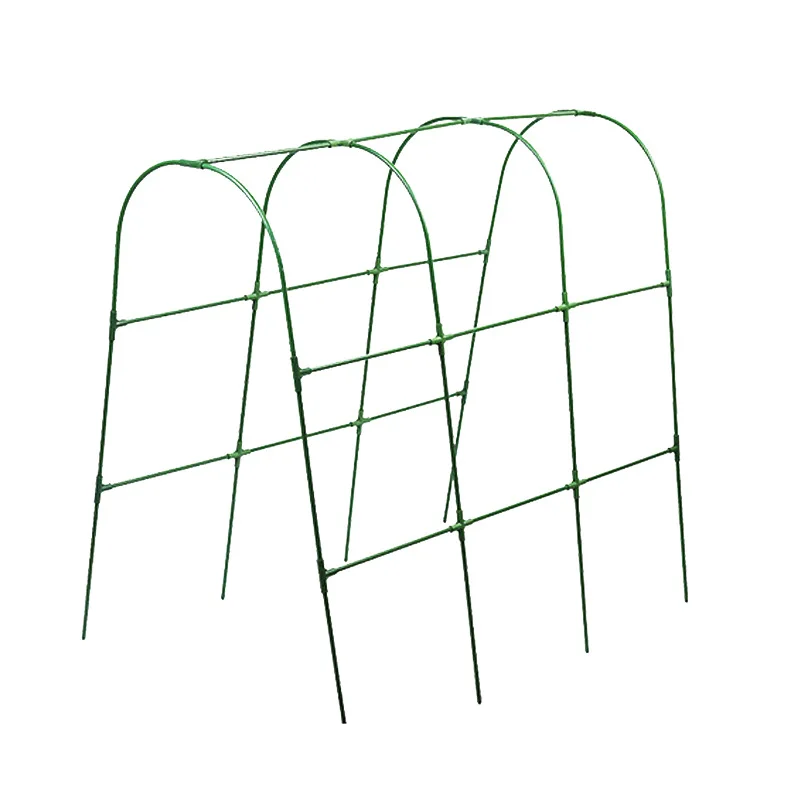 

Plastic-coated steel pipe arched elbow greenhouse greenhouse cucumber tomato climbing support rod gardening bracket