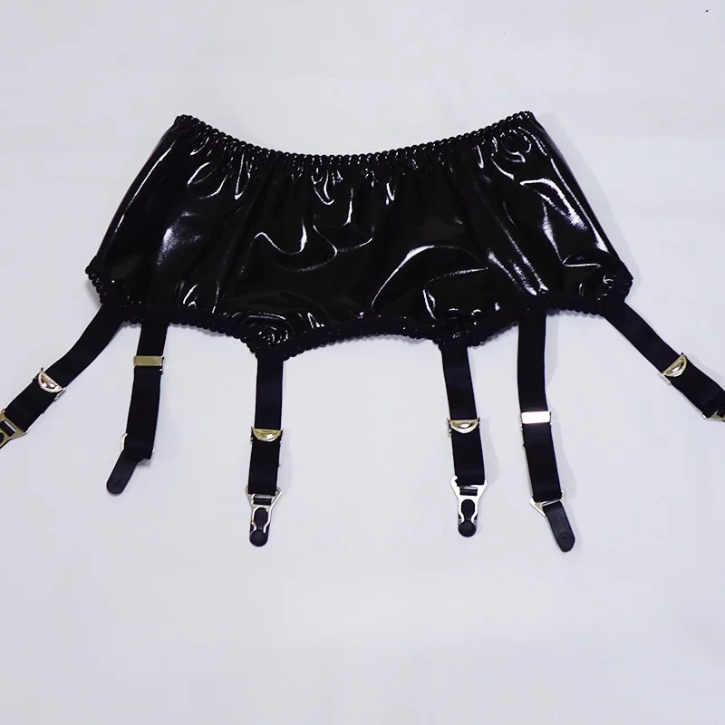 mulheres-ligas-de-couro-falso-volta-fecho-punk-elastico-goth-liga-cinto-festa-clubwear-noite-clube-cintura-alta-suspensorios-trajes