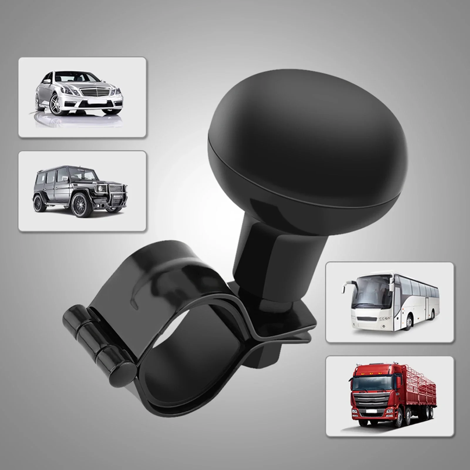

Hot sale 1Pcs Black Universal Car Heavy Duty Steering Wheel Knob Spinner Handle Ball Durable Accessories