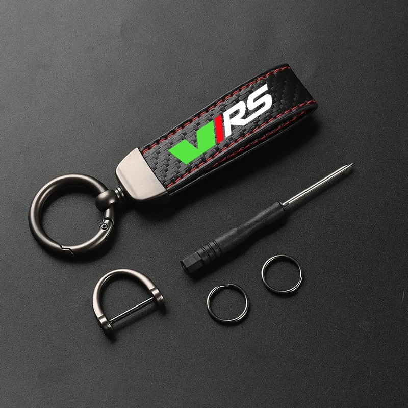 Car Keychain Keyring Horseshoe Buckle Jewelry for Skoda VRS Octavia Kamiq Kodiaq Karoq RS Superb Fabia Rapid Car Accessories